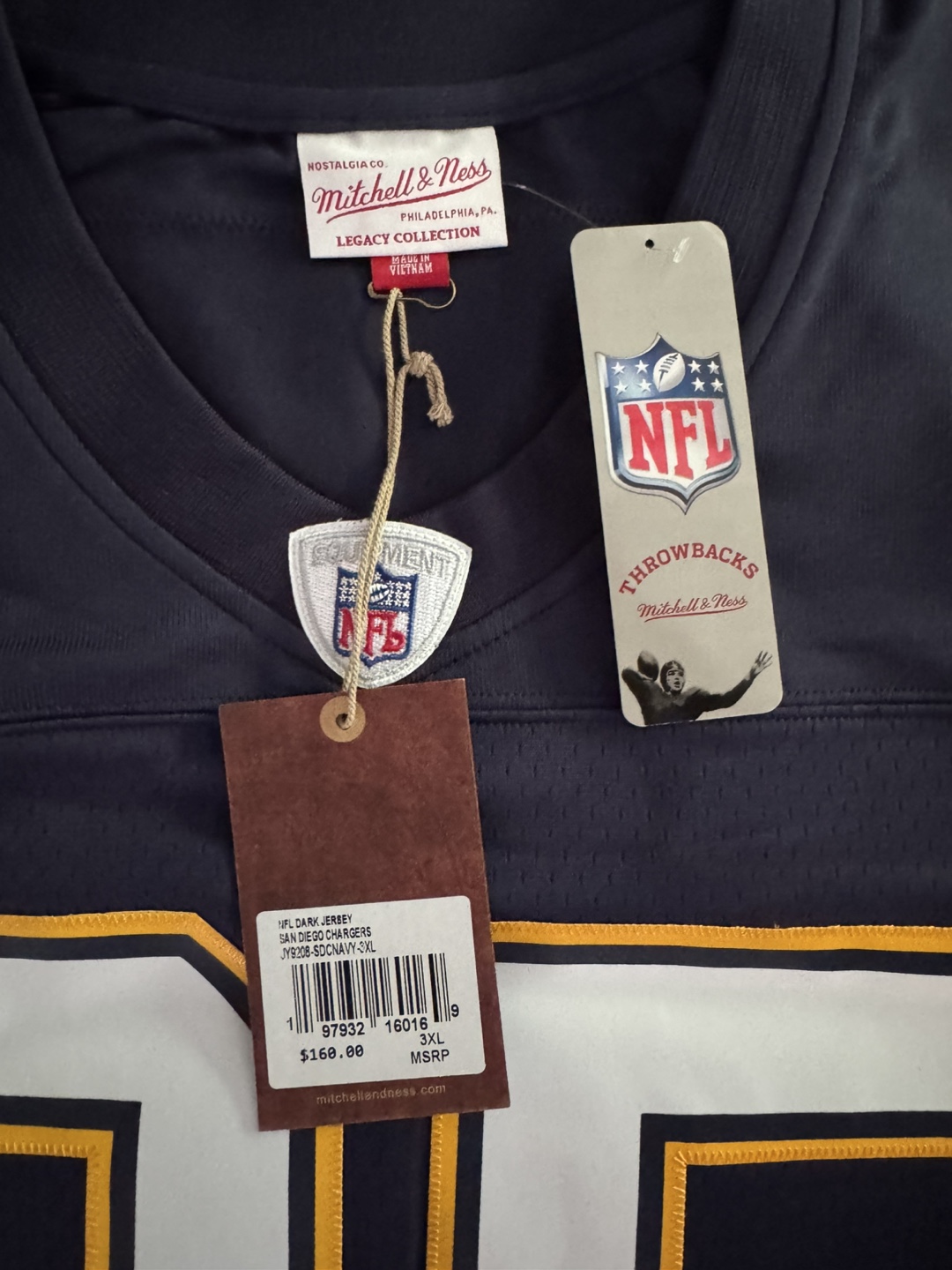 Mitchell & Ness NFL Chargers Jersey - NEW - photo 2