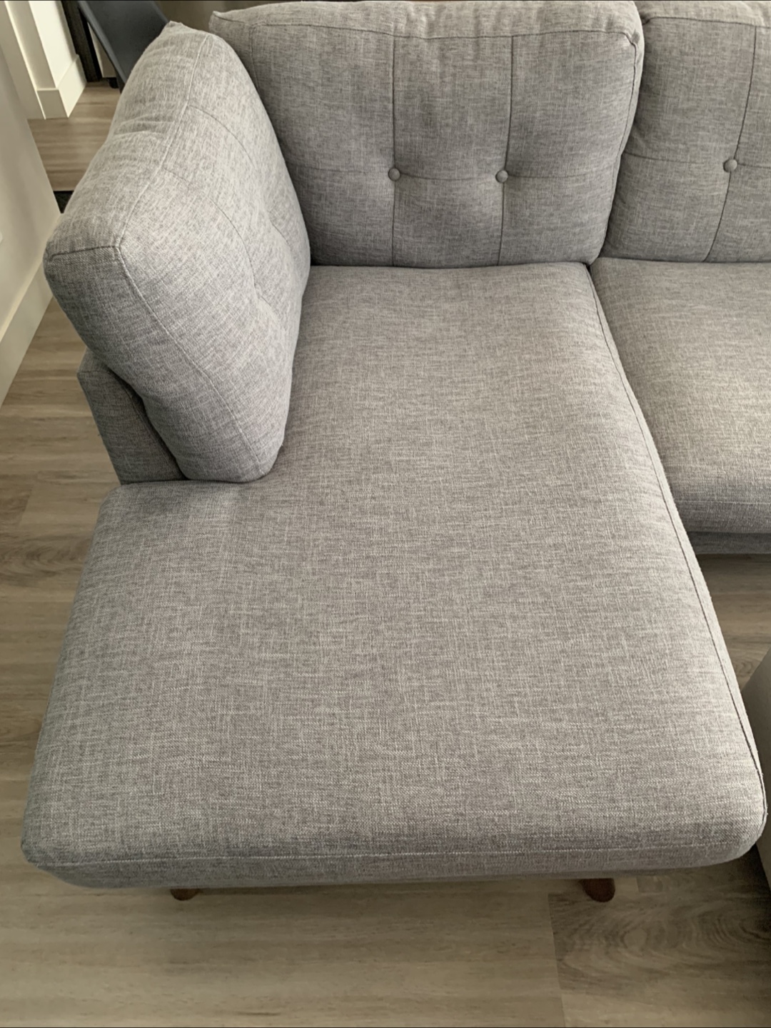 Dark Grey Sectional Sofa - photo 3
