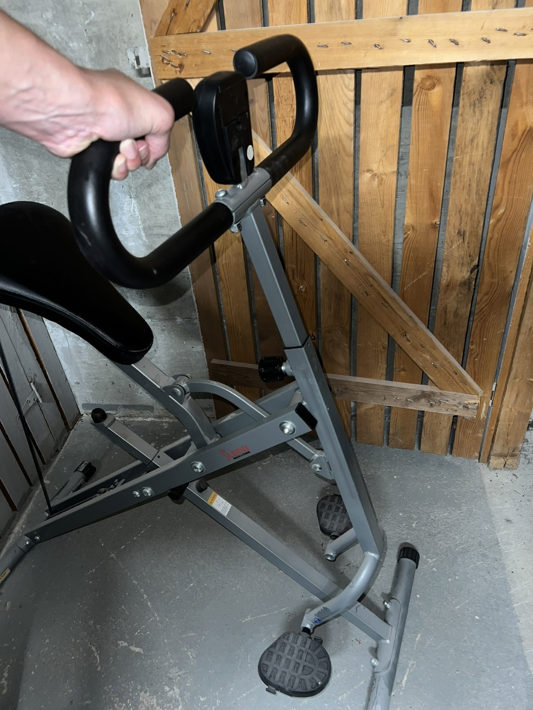 Sunny Health & Fitness Squat Assist Row-N-Ride Trainer - photo 4