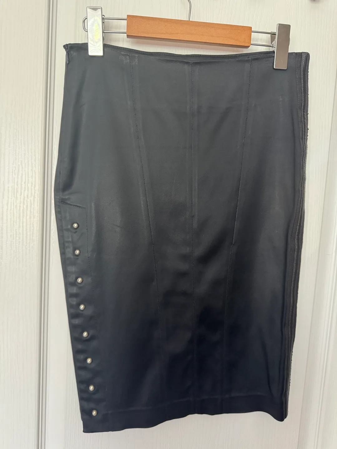 Vannes Paris Black Pencil Skirt - Size S thumbnail