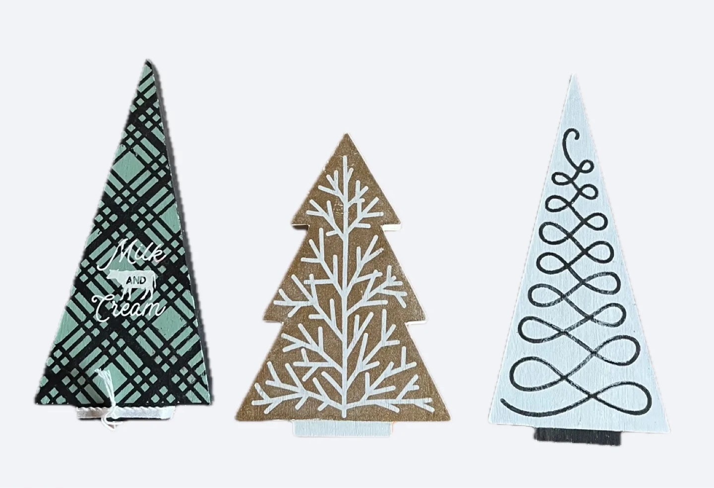 Wooden Christmas Tree Decor
