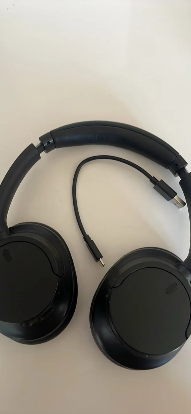 Black Sony Headphones