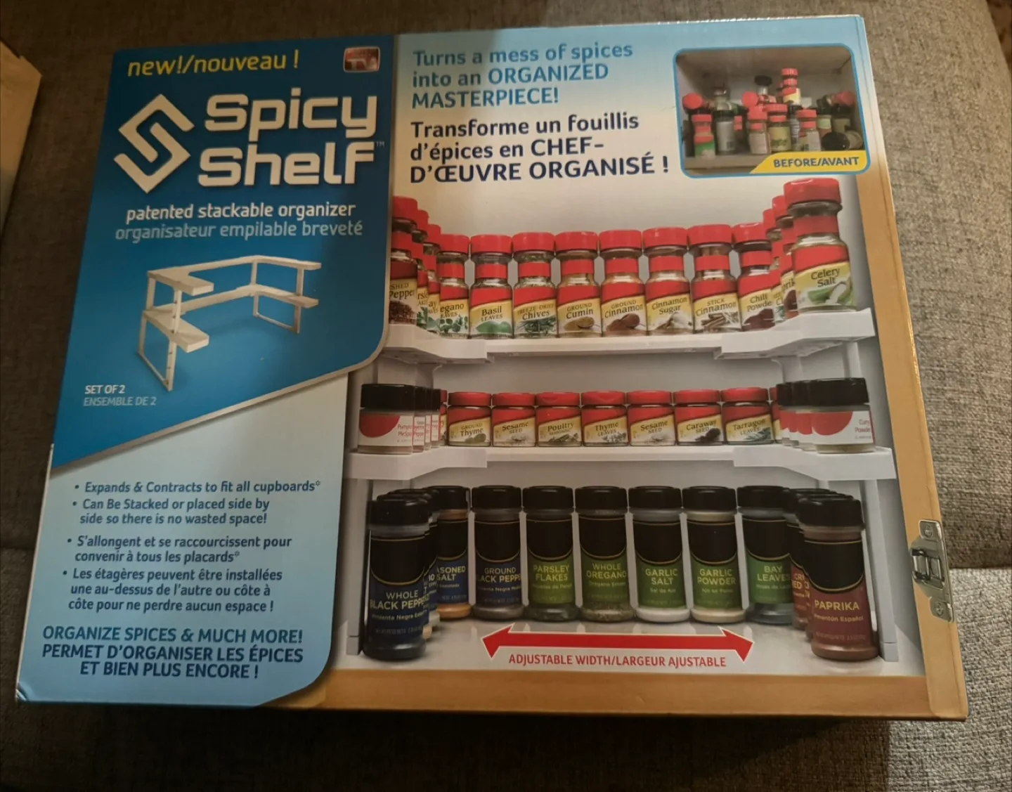 Spicy Shelf Stackable Cabinet Organizer - NEW thumbnail