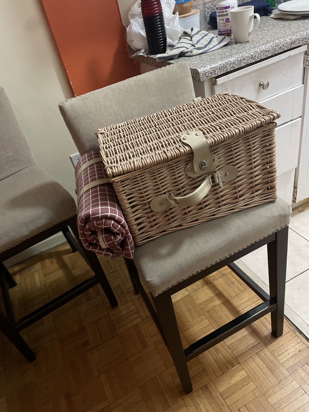 Wicker Picnic Basket Set - photo 4