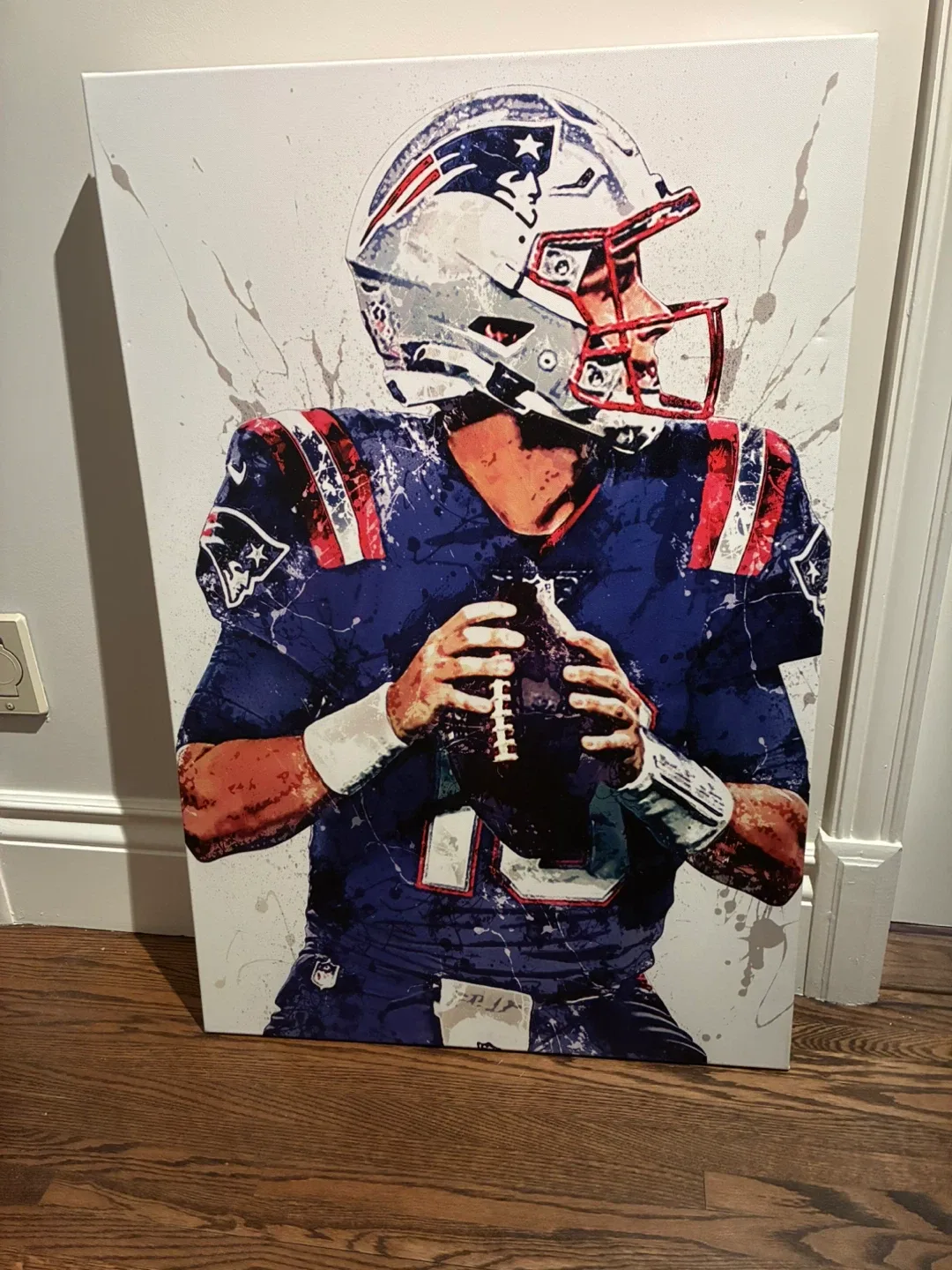 Patriots Football Player Canvas Art thumbnail