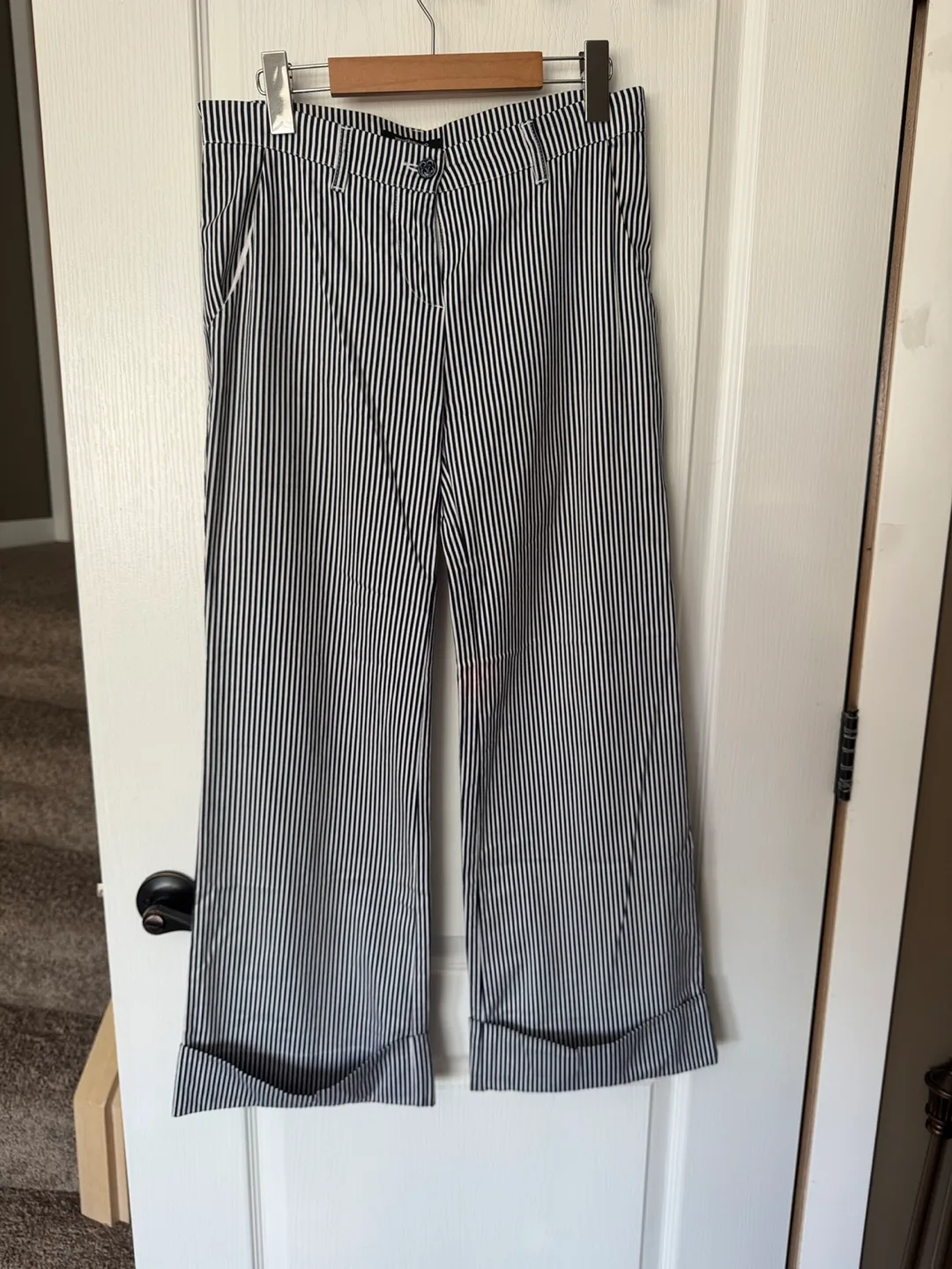 Roccobarocco Striped Women’s Trousers - Size 6 thumbnail