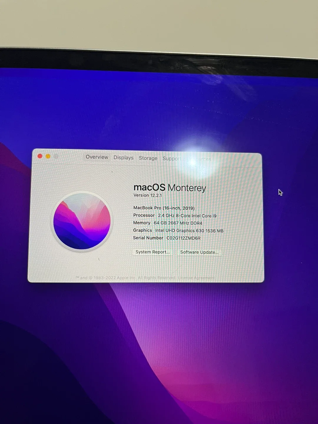 Apple Macbook Pro 16" 2019 -64G B RAM - 512gb image indicator(6)