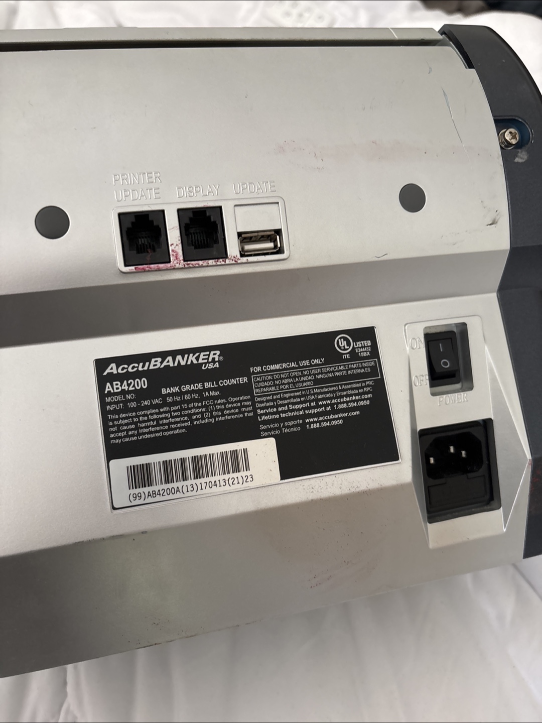 AccuBANKER AB4200 Bank Grade Bill Counter - photo 5