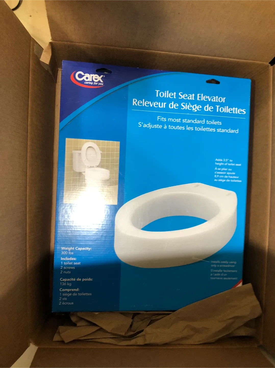 Carex Toilet Seat Elevator - New in Box! thumbnail