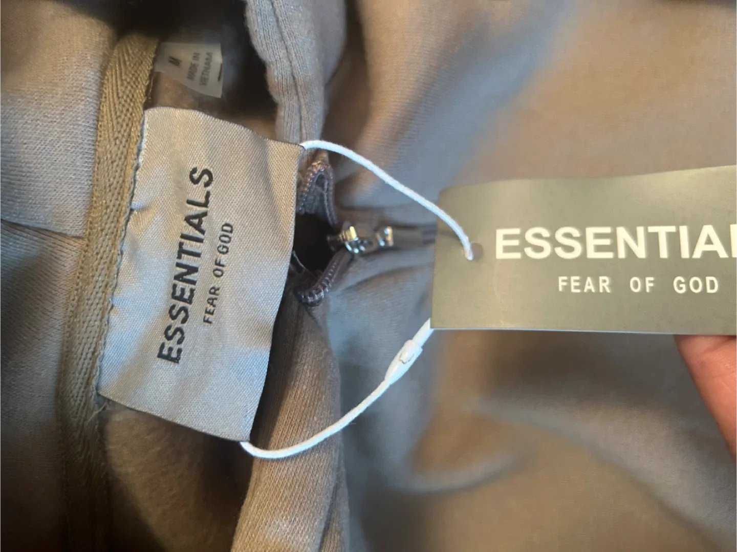 Essentials Fear of God Full Zip Hoodie - Size M image indicator(2)