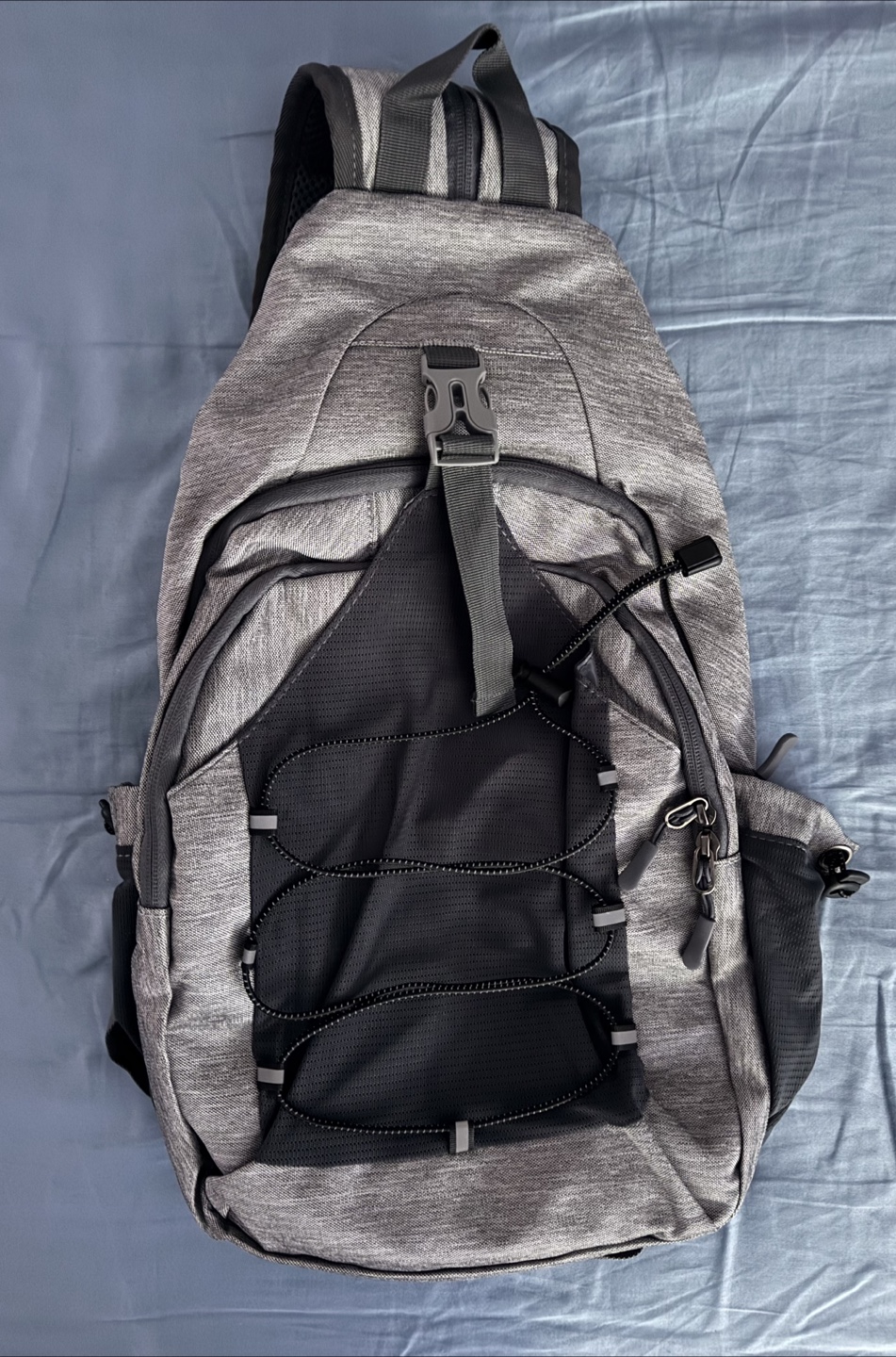 Grey Sling Bag Backpack