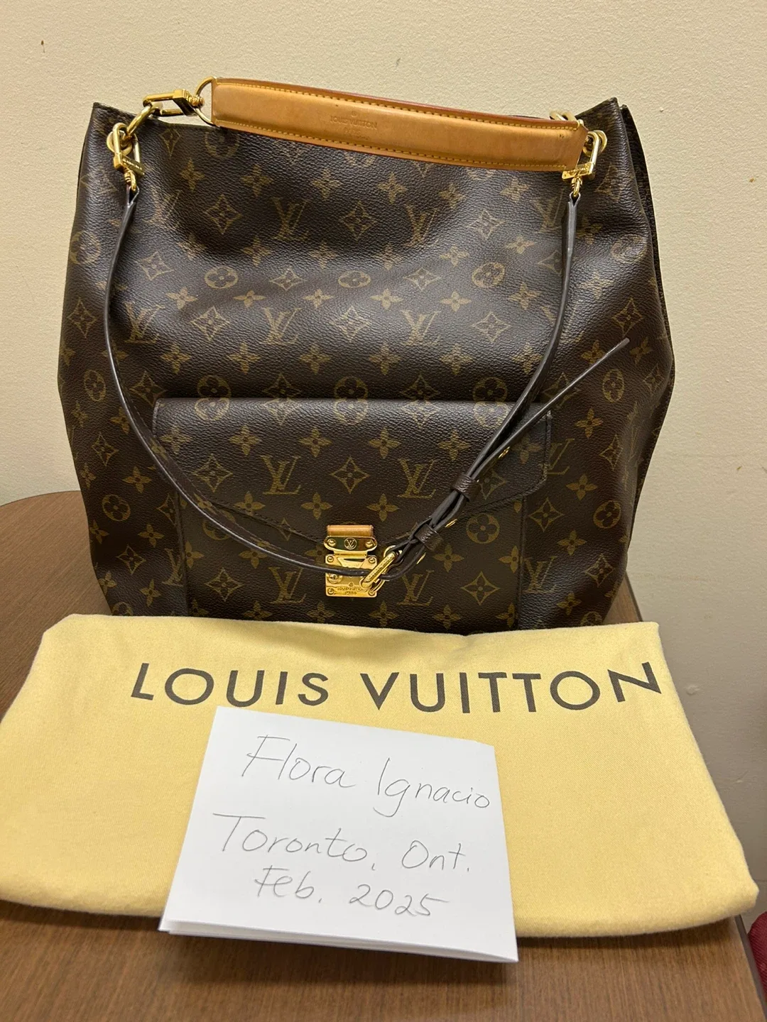 Louis Vuitton Brown Monogram Empreinte Leather Handbag thumbnail