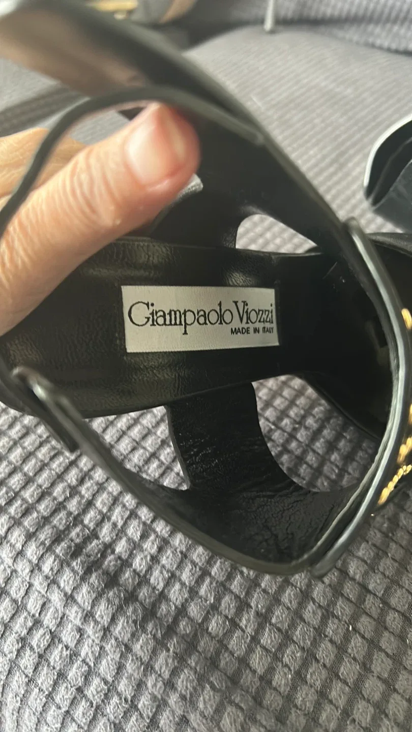 Giampaolo Viozzi Black Heels Size 8 image indicator(3)