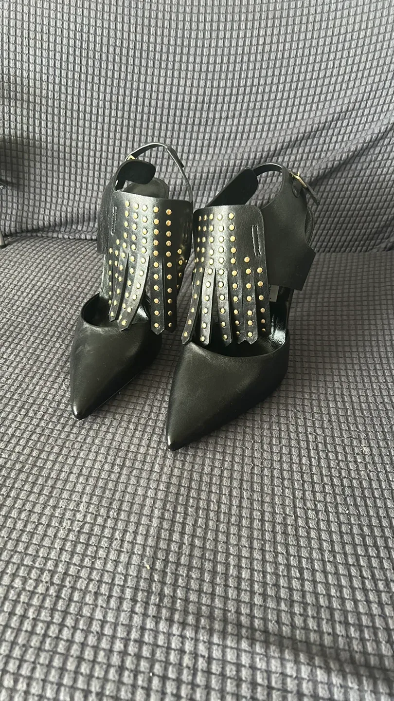 Giampaolo Viozzi Black Heels Size 8 thumbnail