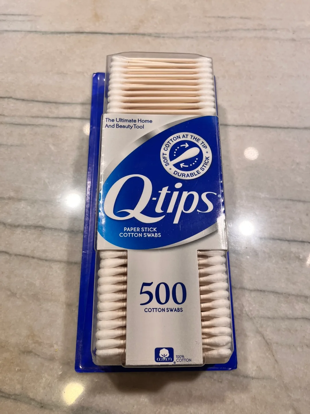 Q-tips Paper Stick Cotton Swabs - 500 count thumbnail
