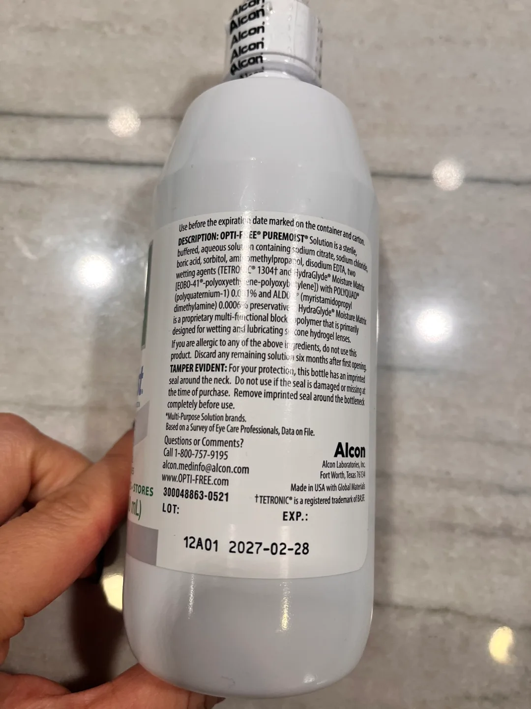 Alcon Opti-Free Puremoist Disinfecting Solution image indicator(3)