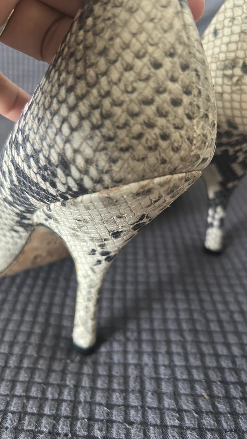 H&M Snakeskin Print Heels - Size 7 - photo 4