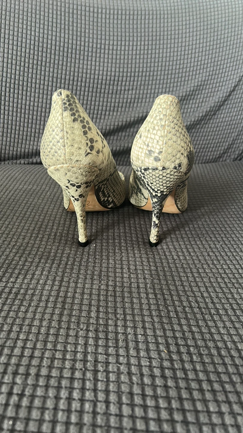 H&M Snakeskin Print Heels - Size 7 - photo 3