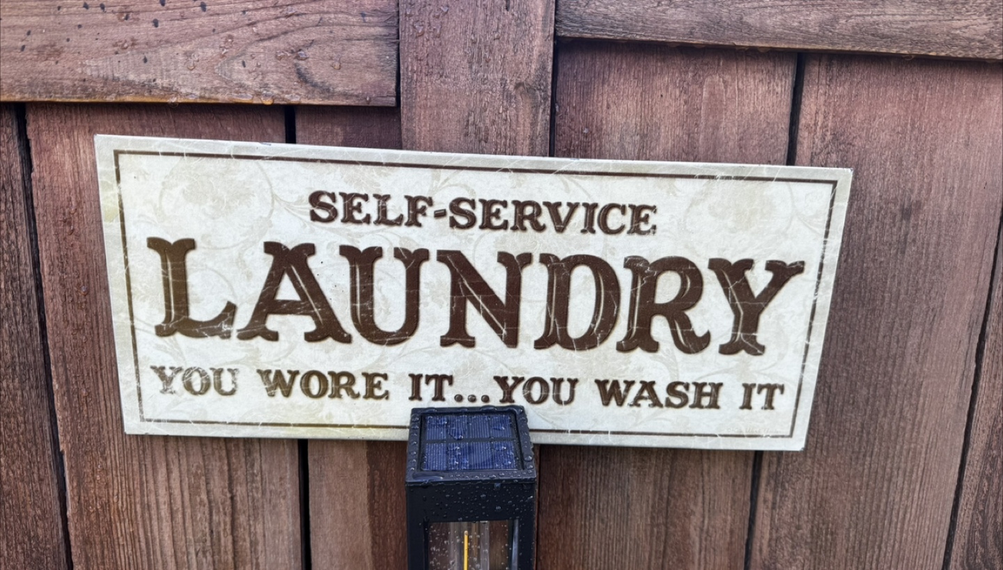 Self-Service Laundry Sign