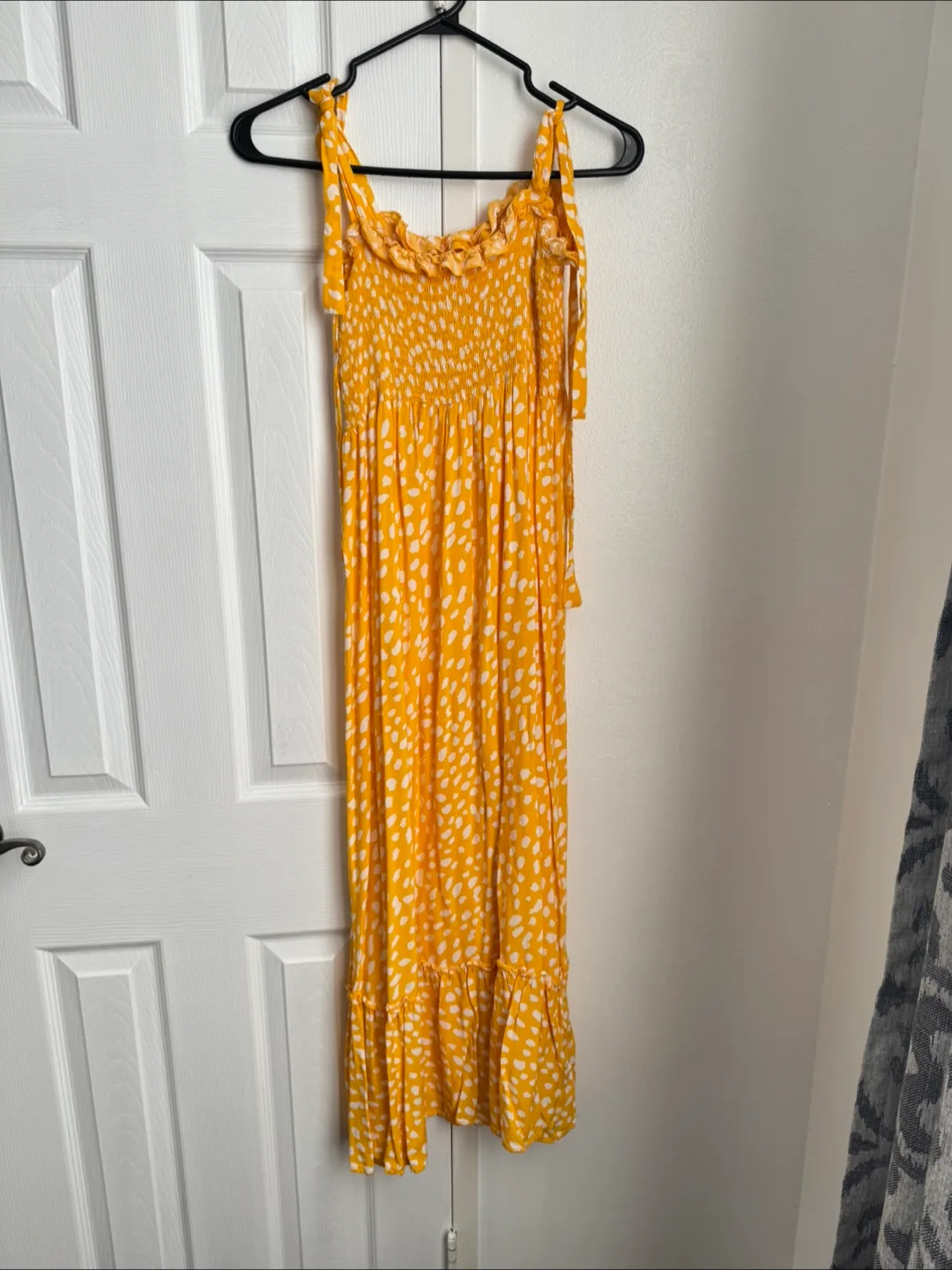 Yellow Polka Dot Maxi Dress thumbnail