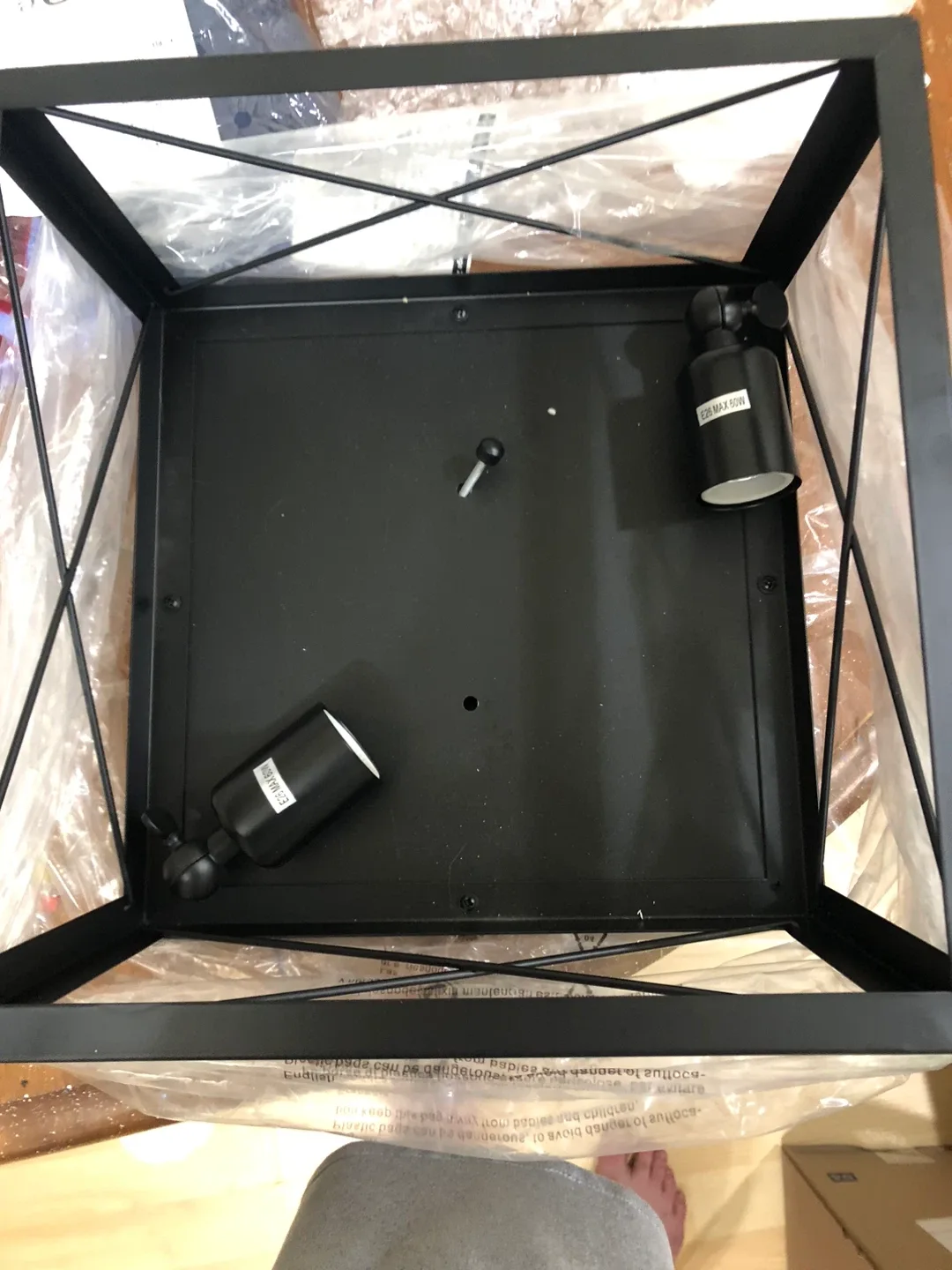 Black Metal Farmhouse Light Fixture image indicator(3)