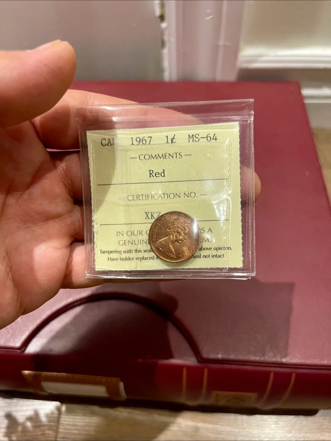 1967 Canadian Penny - Red thumbnail