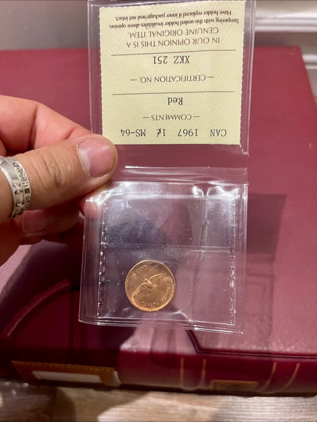 1967 Canadian Penny - Red image indicator(2)