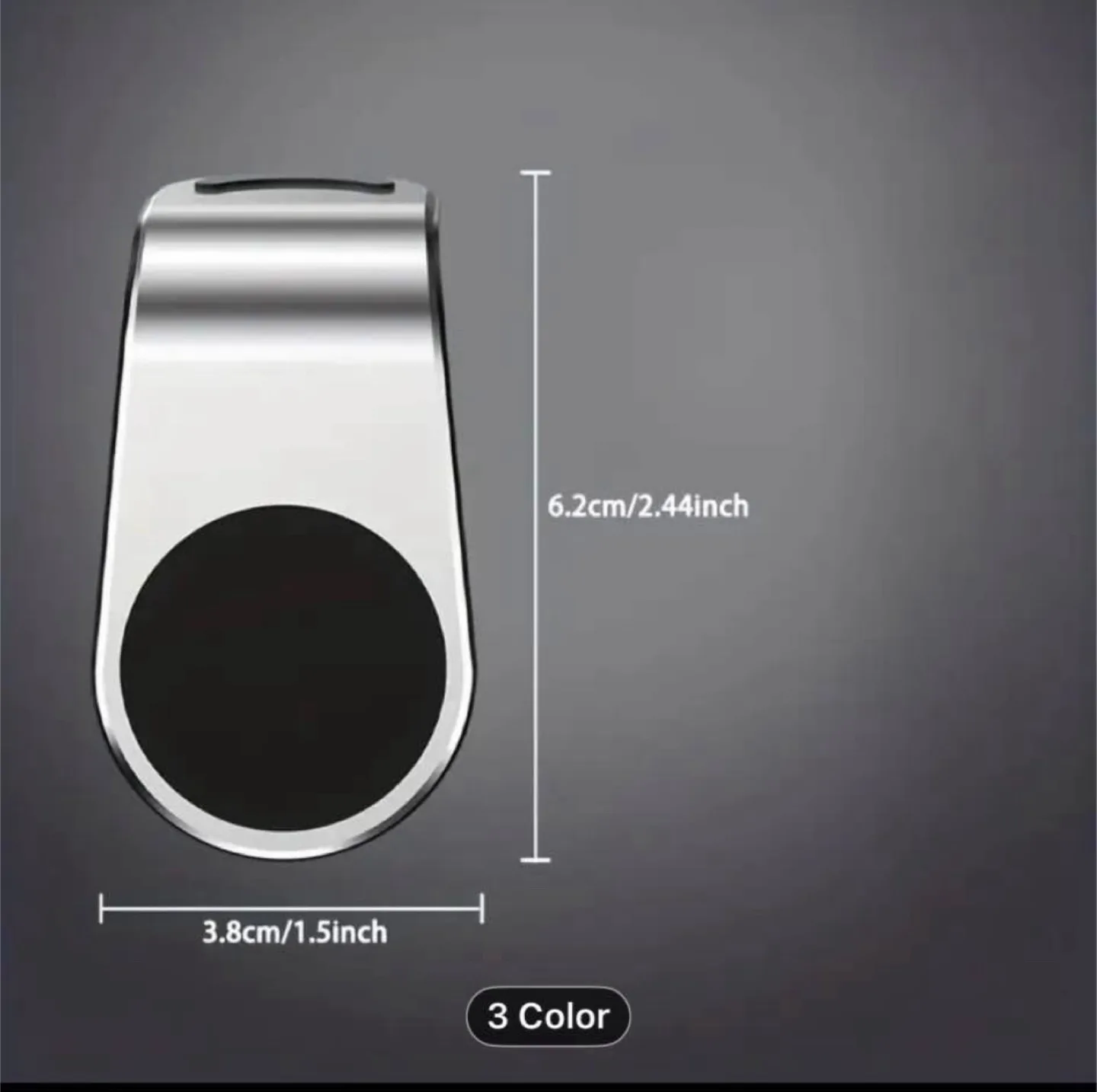 L-Shaped Magnetic Car Phone Holder for Air Vent image indicator(3)