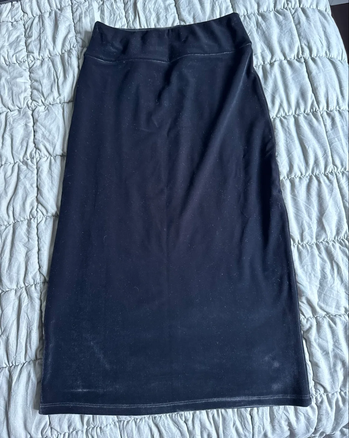 Wilfred Free Black Velvet Pencil Skirt thumbnail