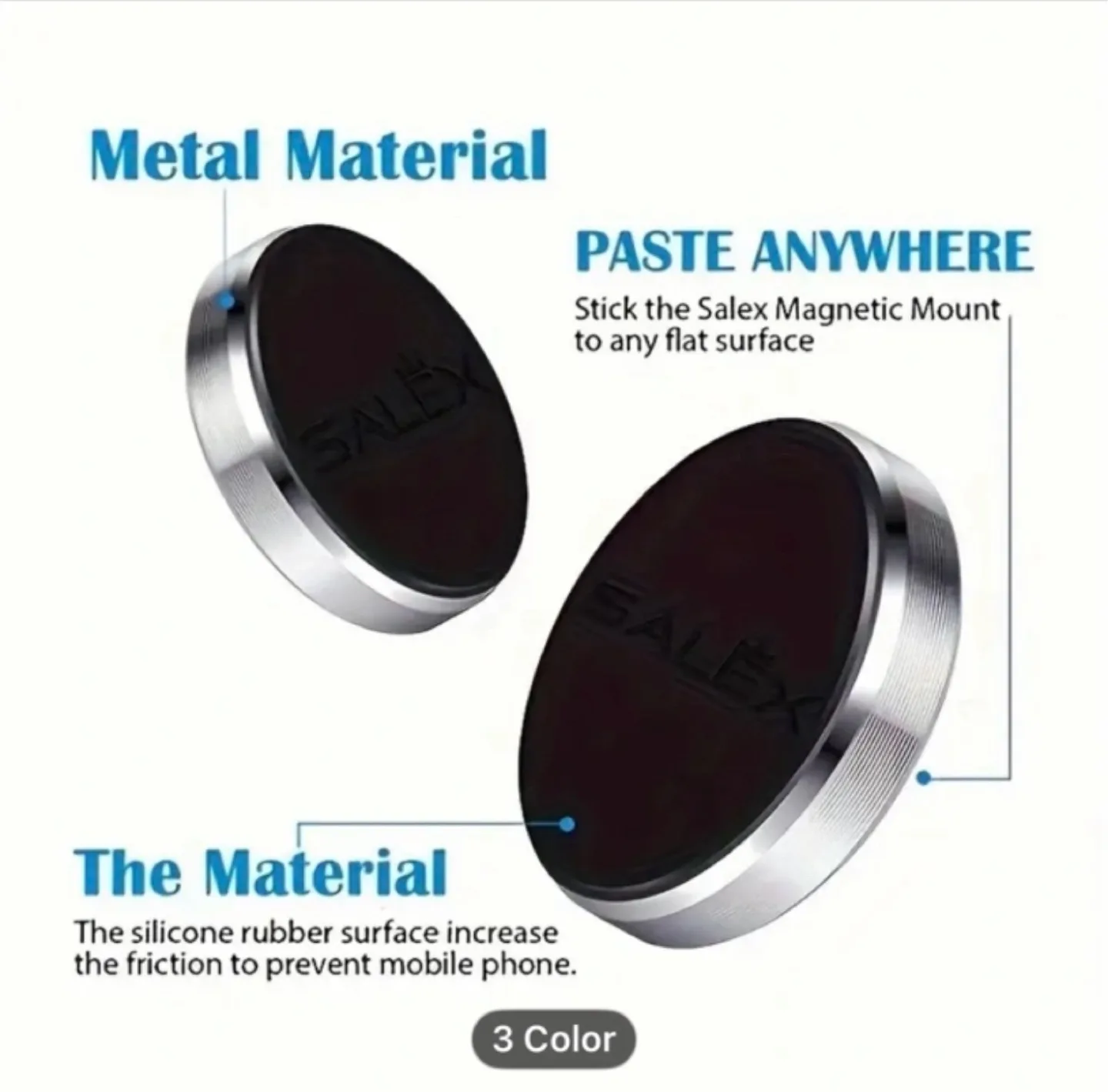 Mini Magnetic Suction Bracket Round Multifunctional Mobile Phone image indicator(7)