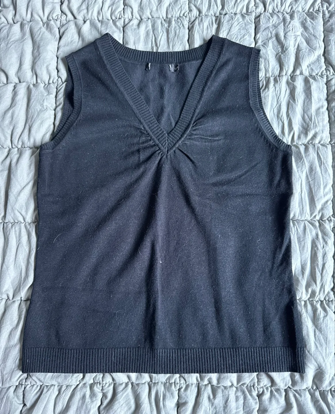 Black Sleeveless Sweater Vest thumbnail