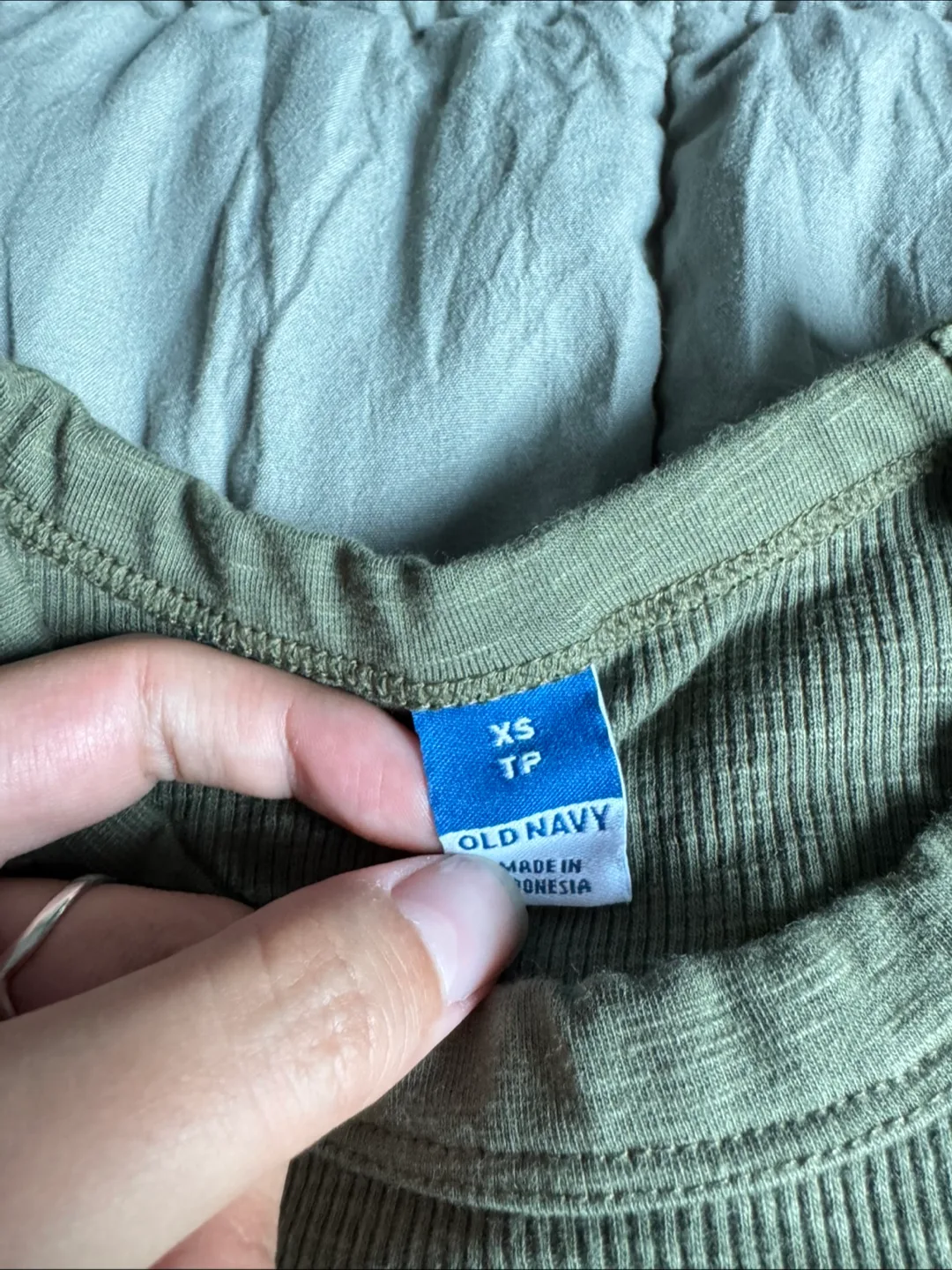 Old Navy Olive Green Tank Top image indicator(2)