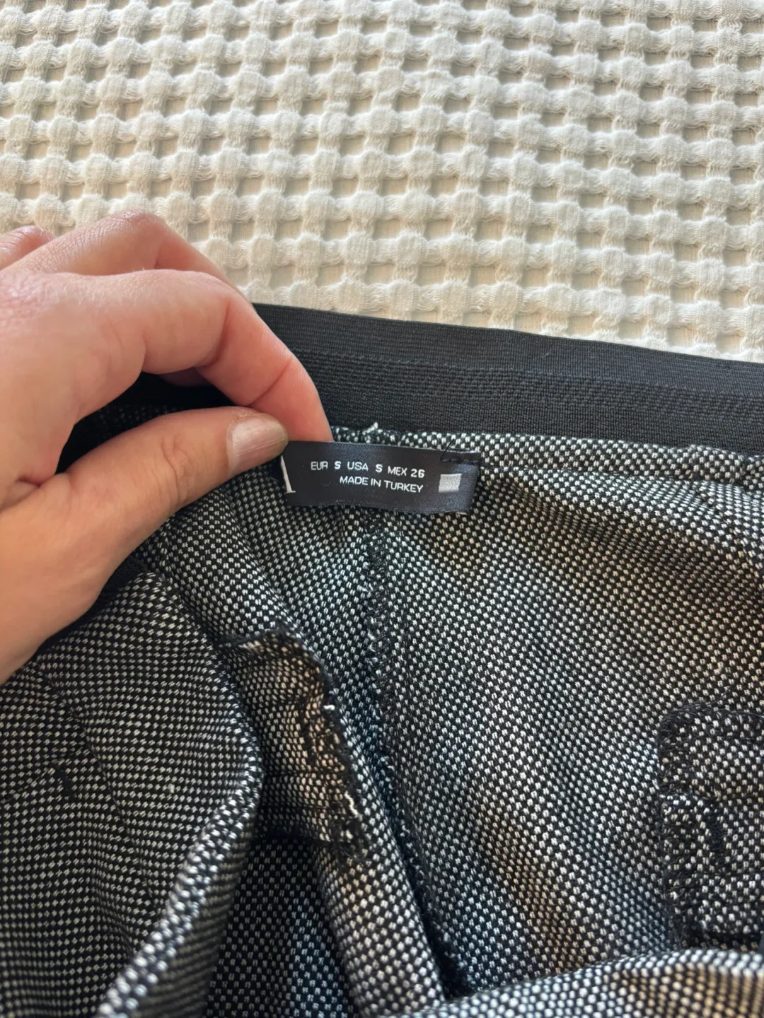 Brand New Zara Grey Trousers - Size S thumbnail