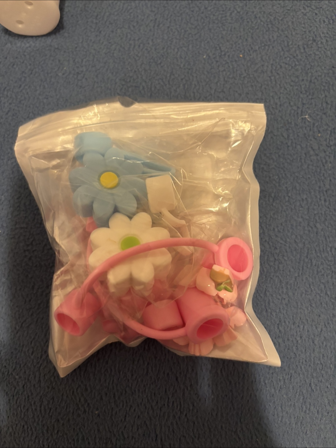 Flower Straw Cover Set