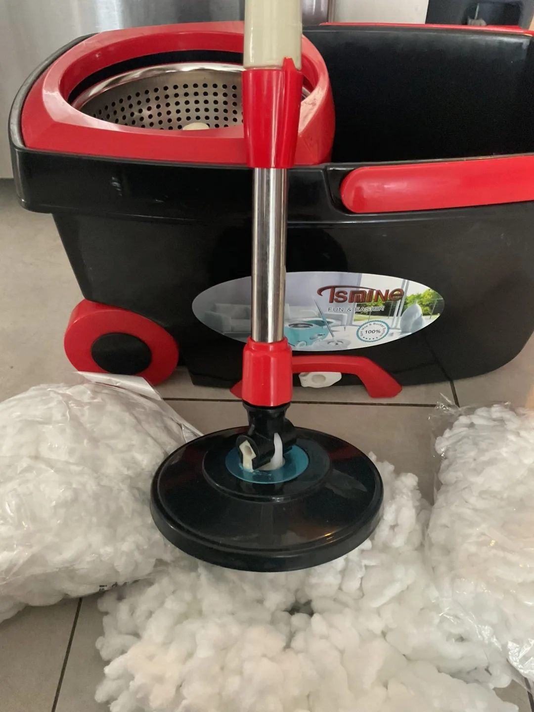 Tsmine Spin Mop and Bucket Cleaning System image indicator(3)