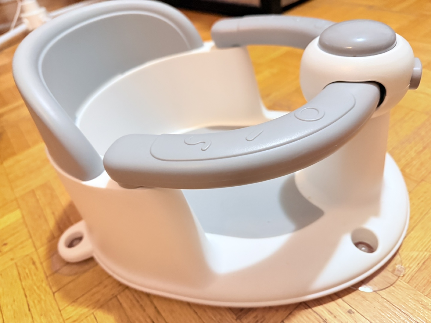 Baby Bath Seat - Grey & White - photo 4