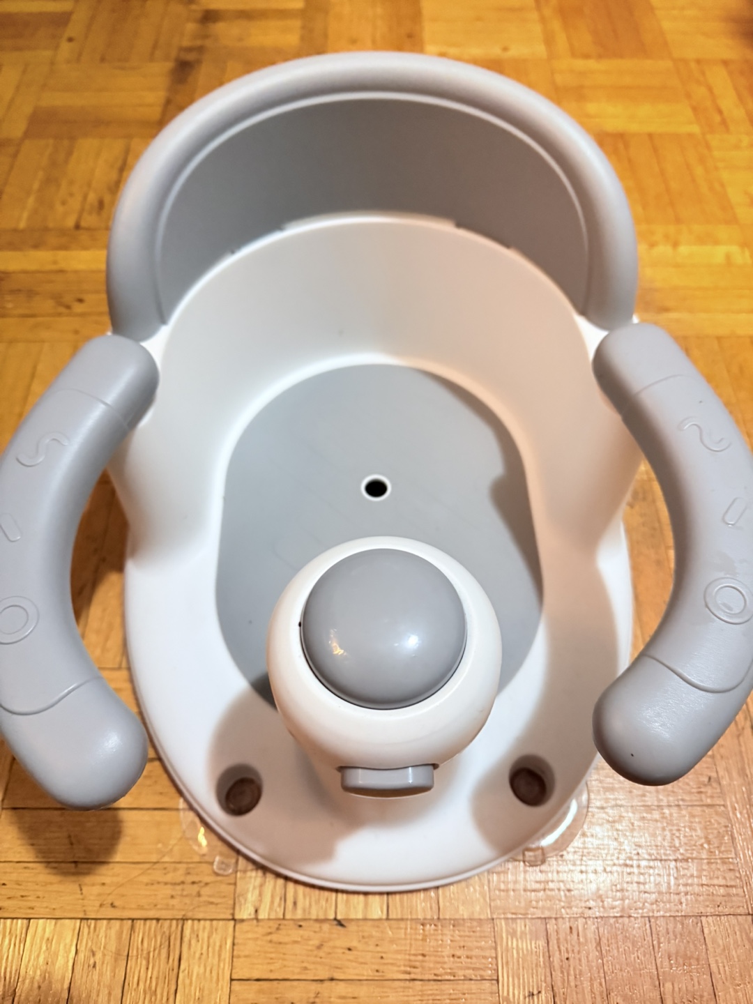 Baby Bath Seat - Grey & White - photo 3