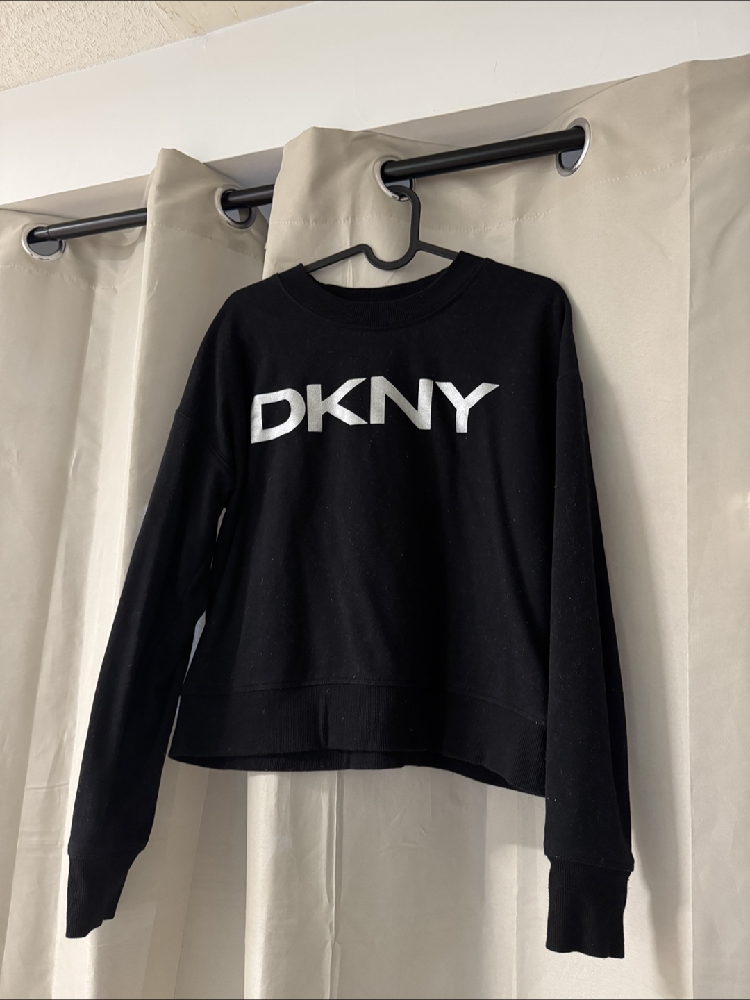 DKNY Black Long Sleeve Pullover - photo 2