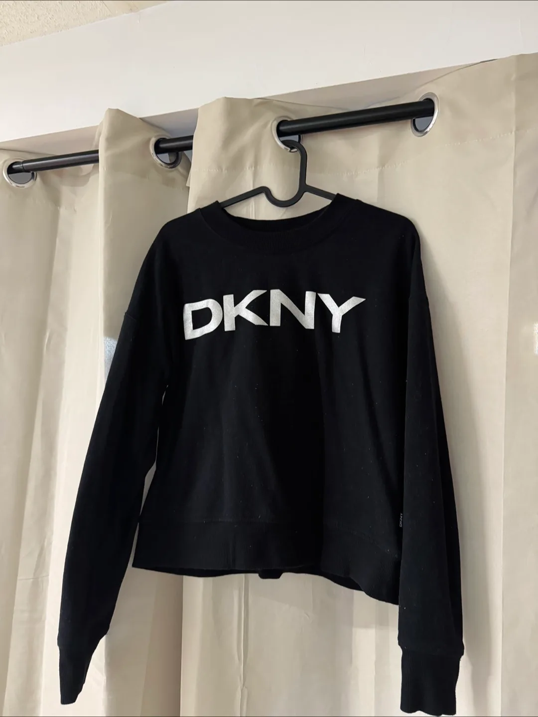 DKNY Black Long Sleeve Pullover
