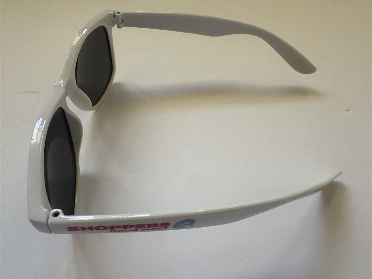 White Frame Sunglasses with Logo - photo 2