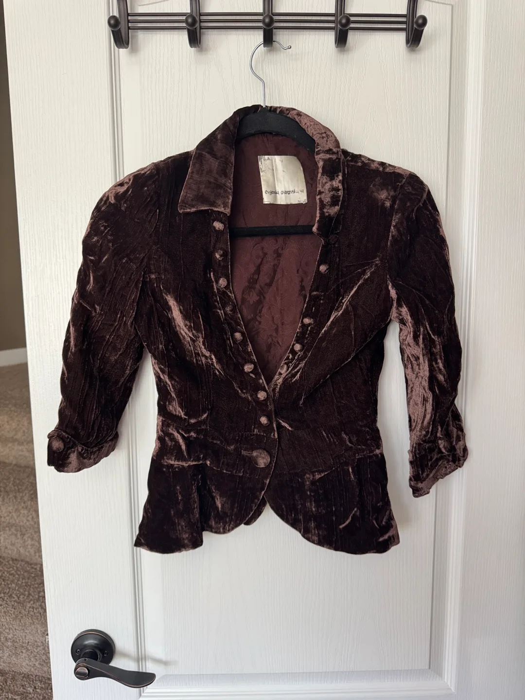 Silk Women’s Velvet Jacket size S thumbnail