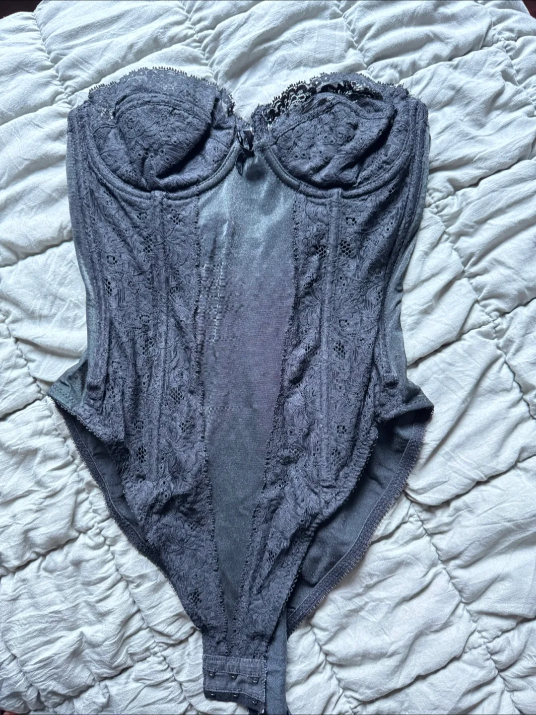 Black Bustier/Corset Bodysuit thumbnail