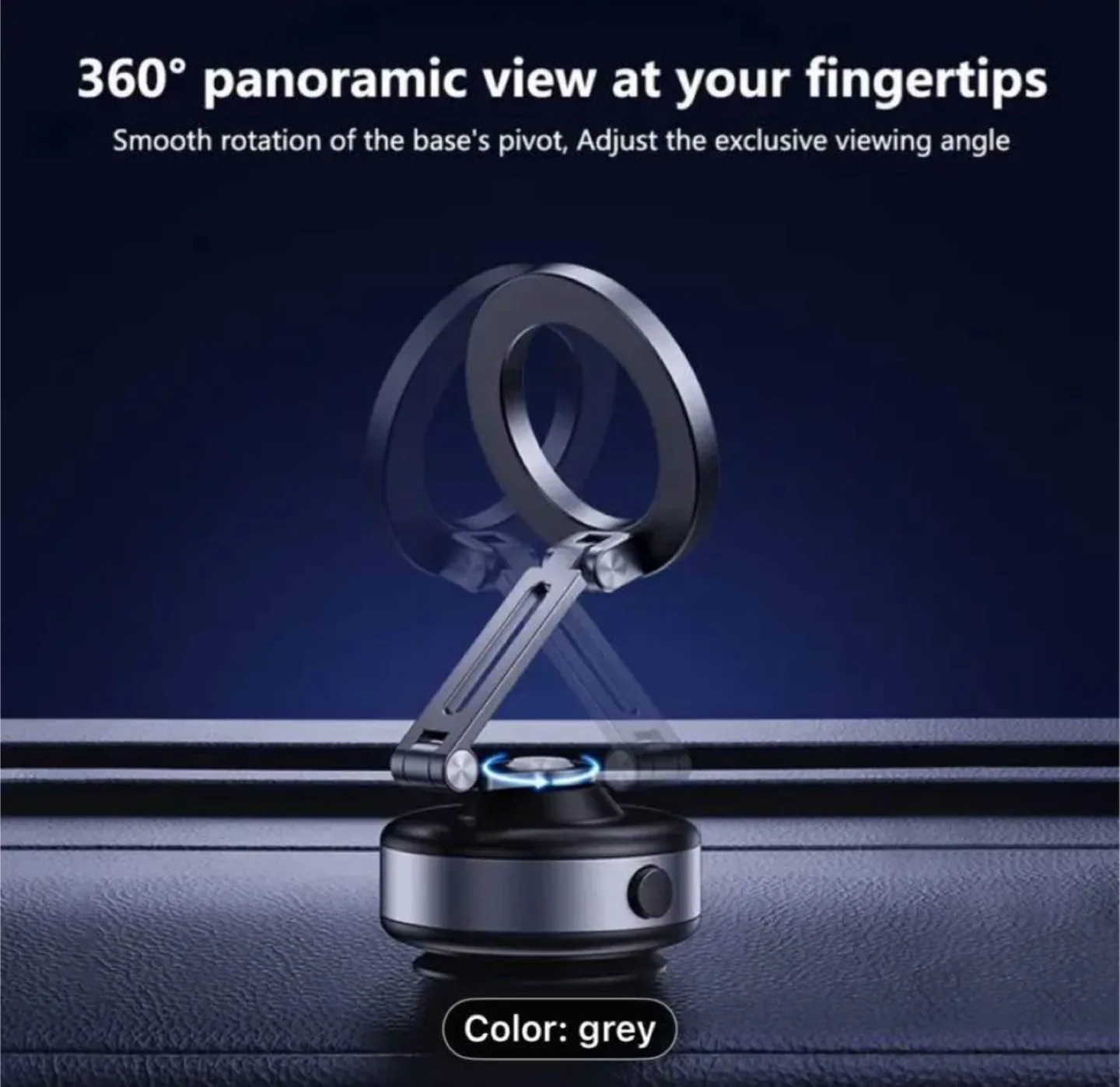 Dark Grey Magnetic Car Mount with 360° Rotation image indicator(4)