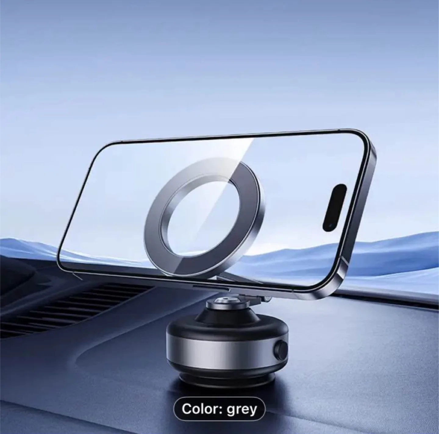 Dark Grey Magnetic Car Mount with 360° Rotation image indicator(6)