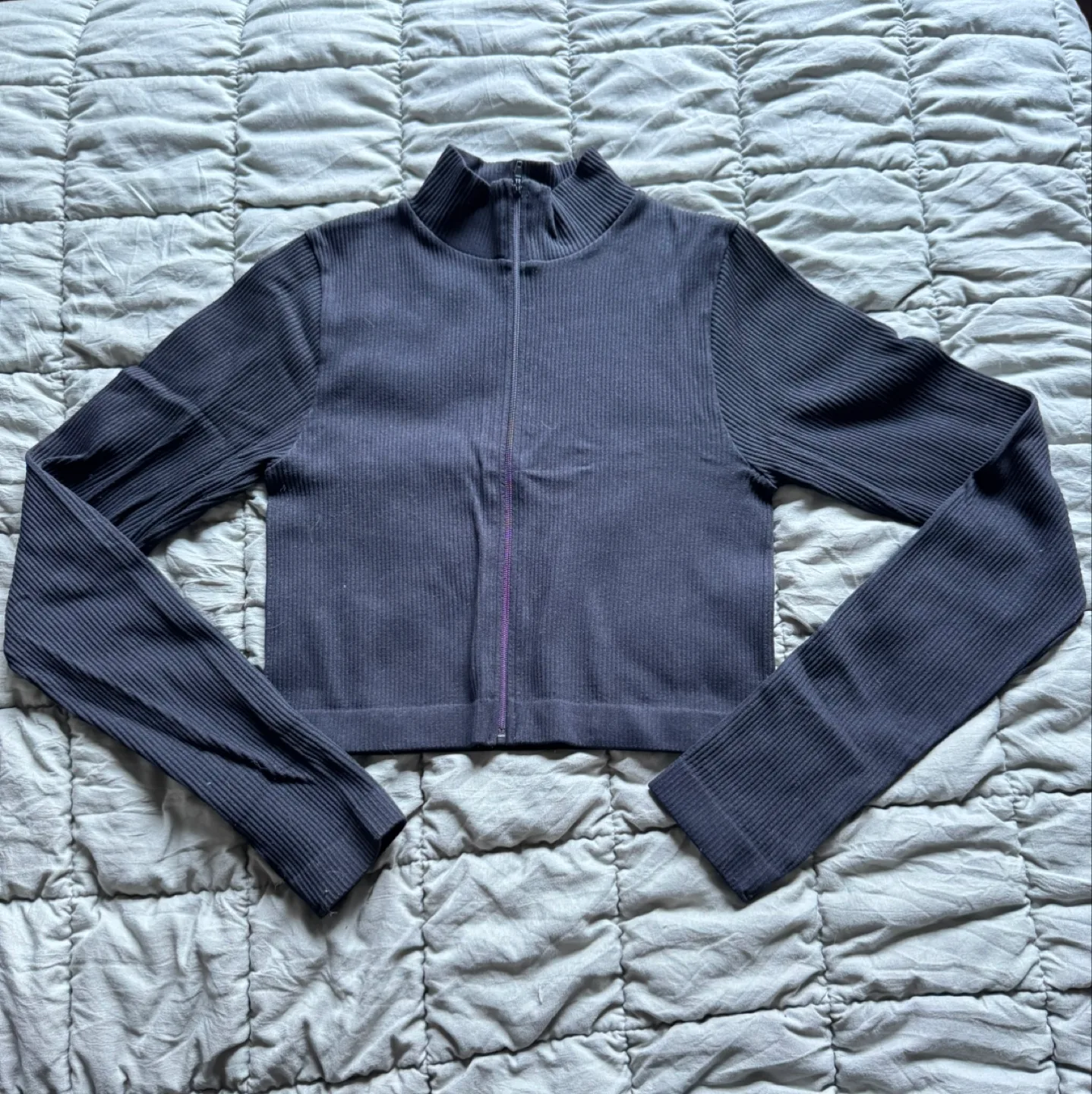 Garage Zip-Up Crop Top thumbnail