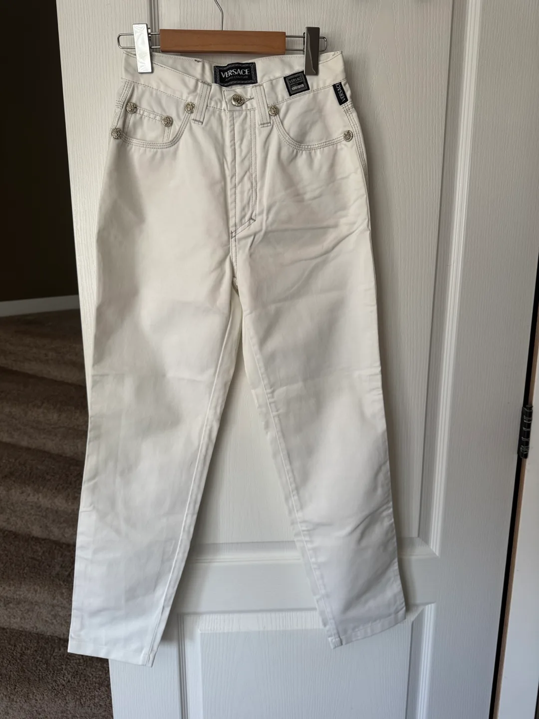 New Versace Jeans Couture White Jeans thumbnail