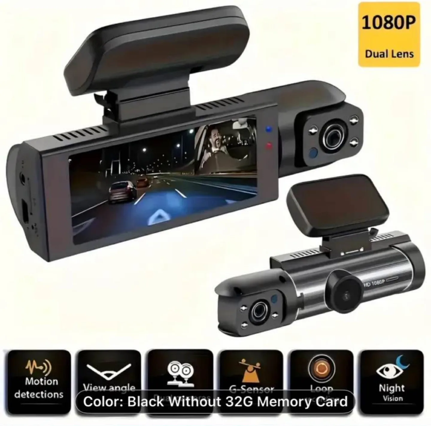 Two Camera Dash Cam H96 image indicator(7)