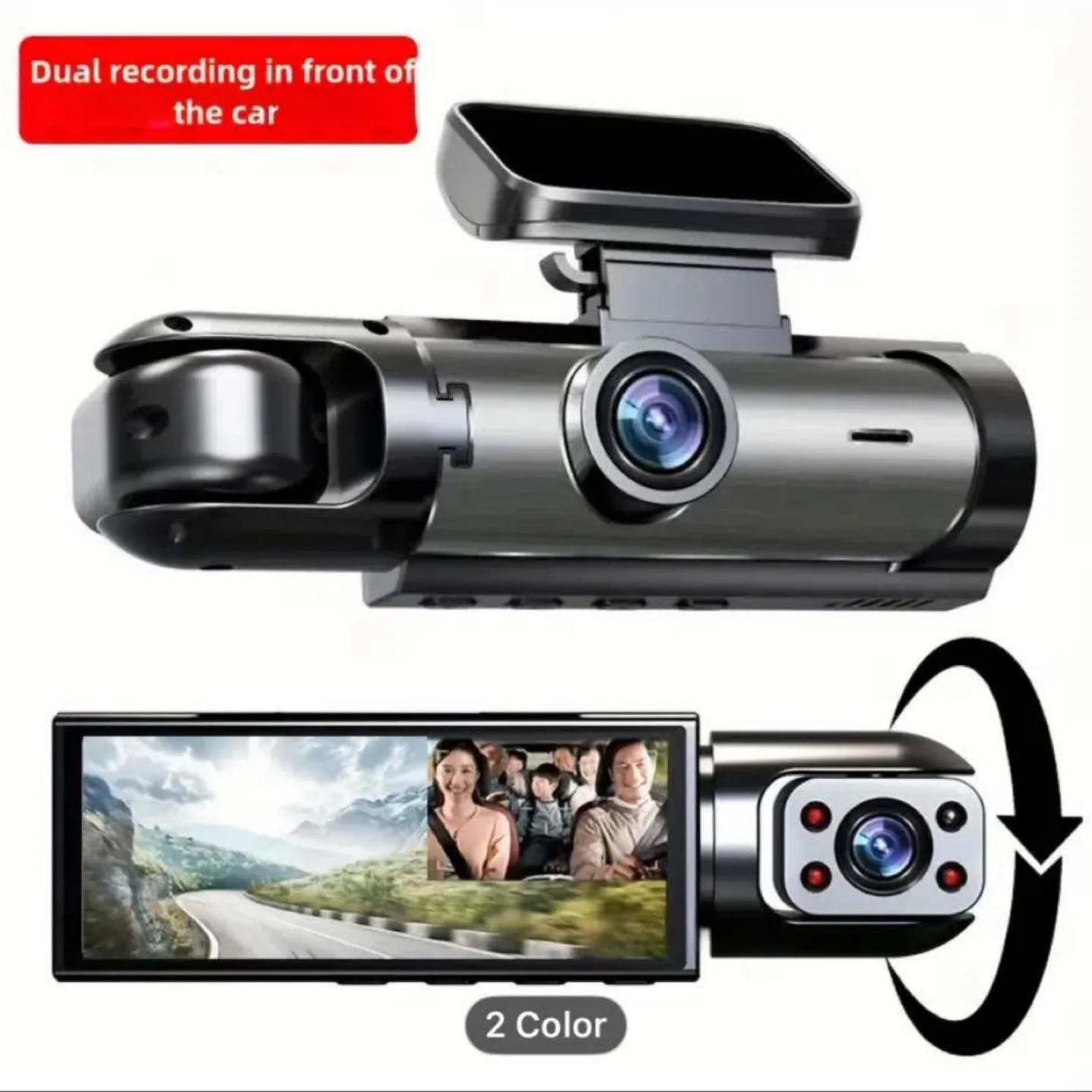 Two Camera Dash Cam H96 image indicator(8)