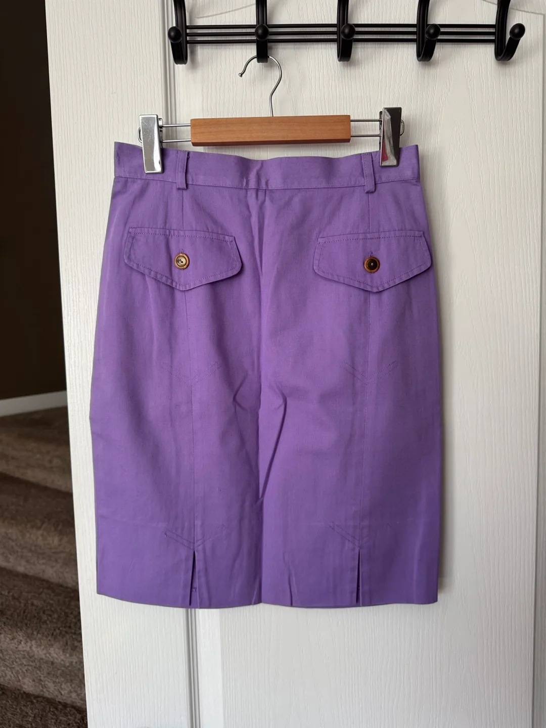 Vintage Purple Skirt - Size 44, Made in Italy thumbnail