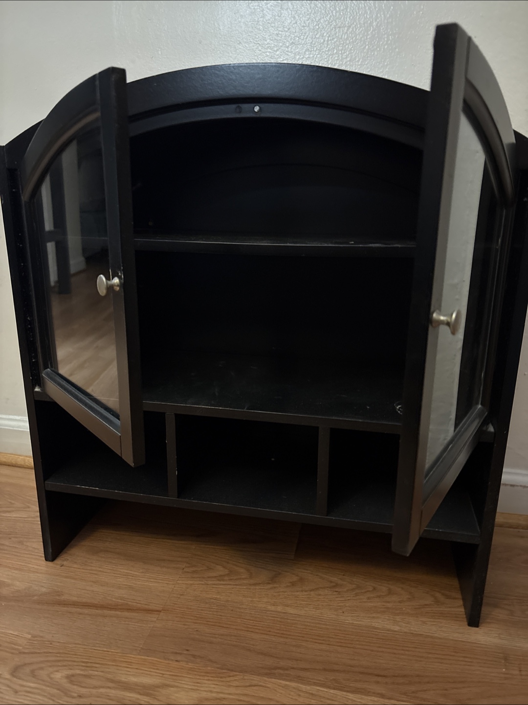 Black Wall Mounted Cabinet - photo 2